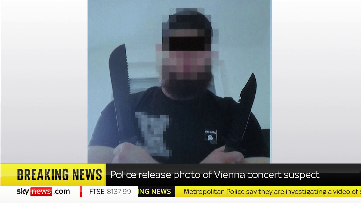 BREAKING: A photo has been released by authorities of a man arrested in connection with a plot to attack a Taylor Swift concert in Vienna. @SkyKatieSpencer has the latest. 📺 Sky 501, Virgin 602, Freeview 233 and YouTube