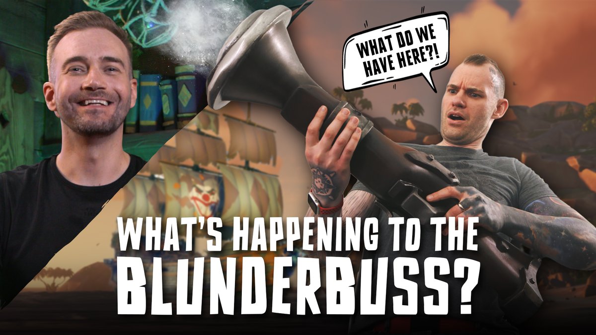The blunderbuss is changing, Burning Blade exploits are being addressed and some new tops are coming to the Outpost shops! All this and more in the latest episode of Sea of Thieves News. Which is right here for you, so grab a grog and take it in: