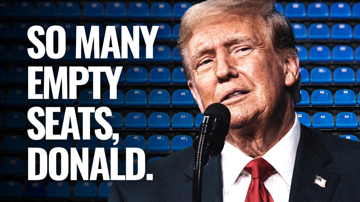 Donald Trump is having a meltdown on Truth Social because Kamala Harris is drawing crowds that he can't compete with. Enjoy the rallies while they last, Donald, because where you're going, you won't be able to have any.