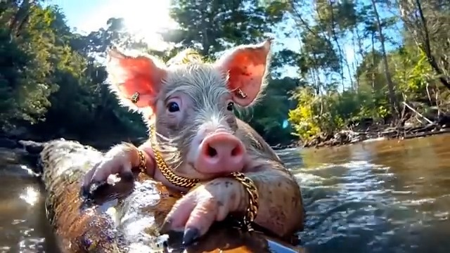 🎶HOG ON A LOG🎶 made with Runway Gen-3 Alpha image2video, Midjourney 6.1 and Udio. No hogs were hurt in the making of this music video.
