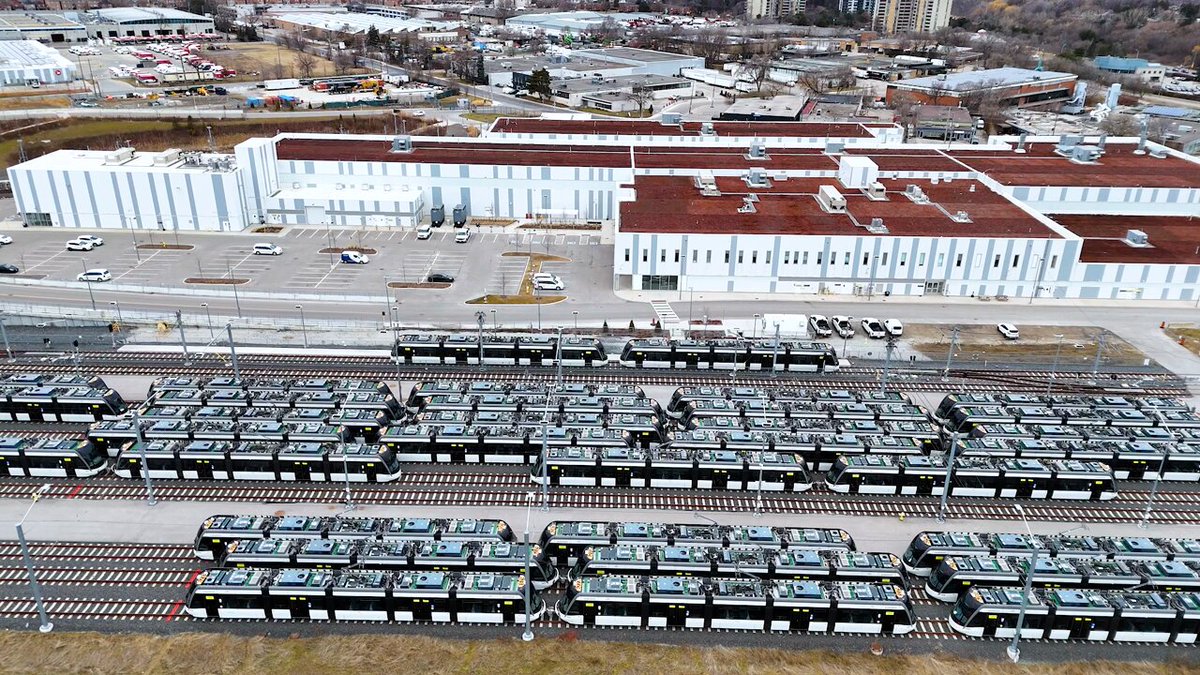 The Eglinton Crosstown LRT vehicles have been gliding along midtown during their test runs - and they're looking great! Take a look at the wash bay to see how we keep them sparkling clean.
