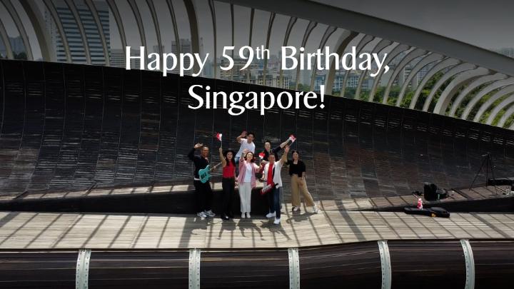 Celebrate Singapore’s 59th birthday with a special rendition of ‘In A Heartbeat’ performed by members of our Cabin Crew Music Society. Wishing all Singaporeans a Happy National Day!