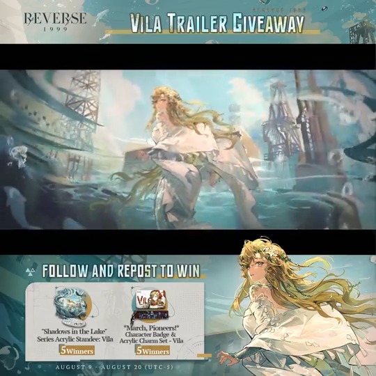 Vila Trailer - "Another Fairy Tale" | Reverse: 1999 "I hope it won't just be a fairy tale ... but history." [Giveaway] How to join: 1.Follow Reverse: 1999 | Version 3.5 Available Now 2.RT trailer before August 20 HD: Download: #Reverse1999Ver1ꓸ8 #Vila