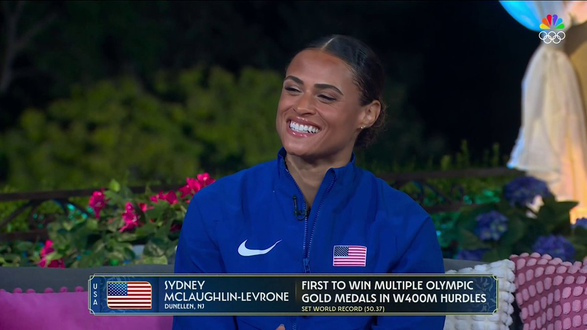 Sydney McLaughlin-Levrone sits down with Mike Tirico after becoming the first woman ever to multiple Olympic gold medals in the 400m hurdles. #ParisOlympics