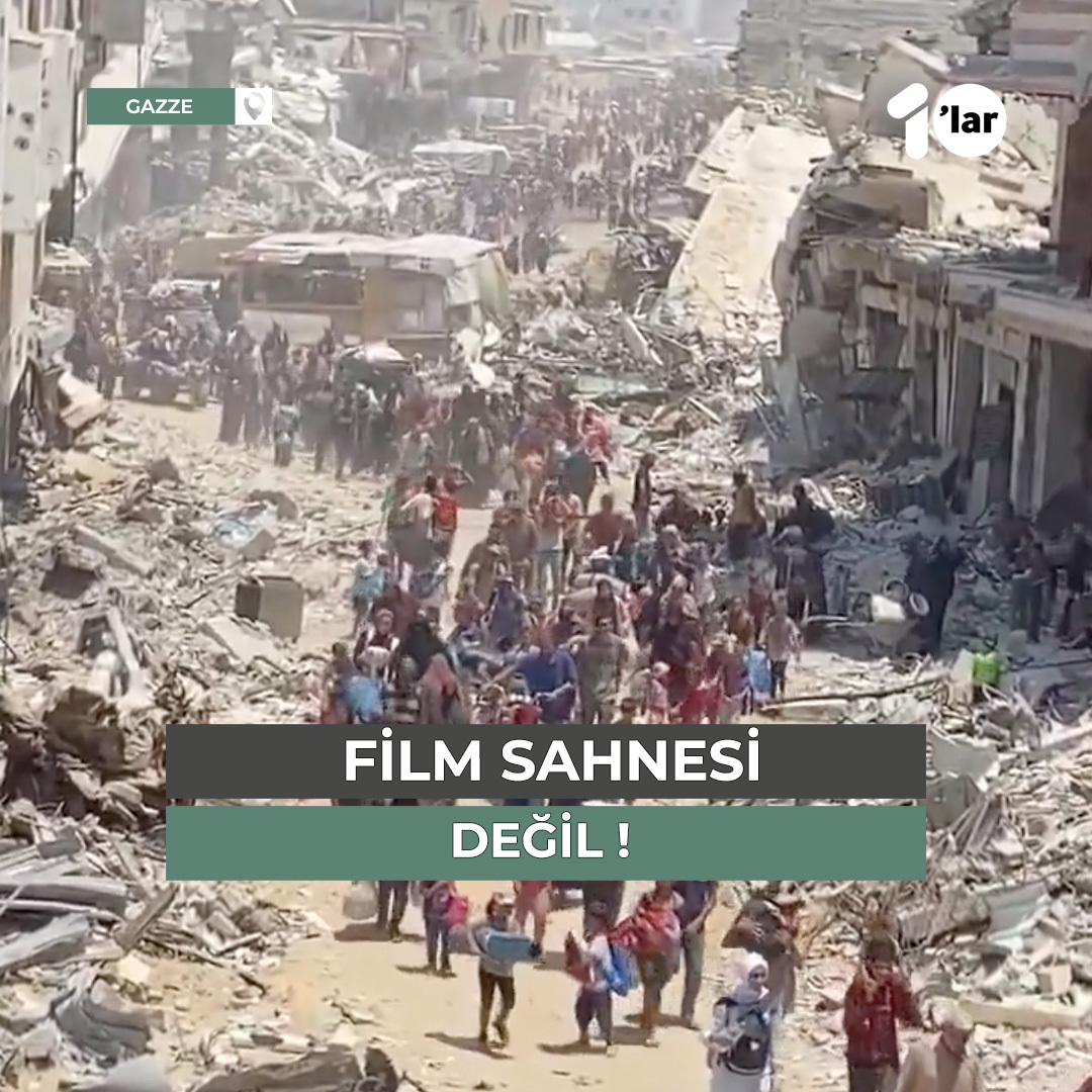Bir film sahnesi değil. Burası Han Yunus. Bir halk, 300 günden fazla bir süredir, bu ağır sürgünü yaşıyor. #Filistin