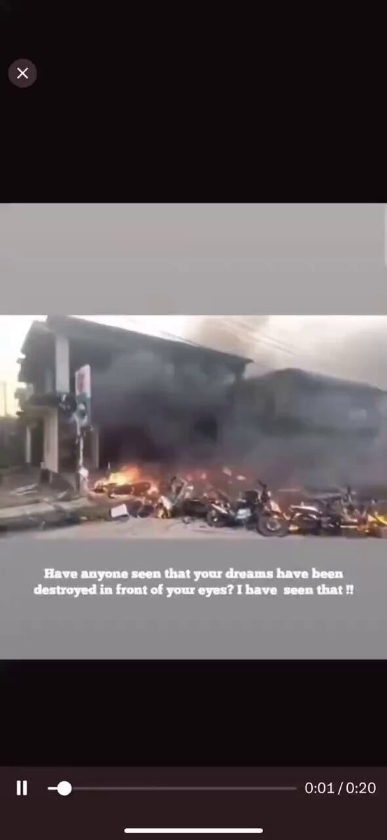 *Most Heartbreaking Video on the Internet Today* Islamist Mob set ablaze 'City Bike Centre' which belongs to a minority Hindu Bimal Chandra Dey in Comilla, Bangladesh. He himself recorded this video while crying. Hindus are going through the most painful times in Bangladesh.