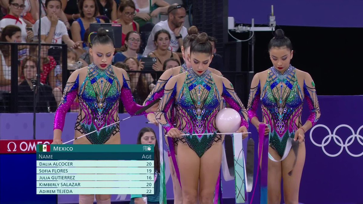 ¡BIEN HECHO, MÉXICO! 🥹🇲🇽 La segunda rutina por parte del equipo mexicano de gimnasia rítmica fue espectacular en #Paris2024 #ParísEsTuyo EN VIVO: