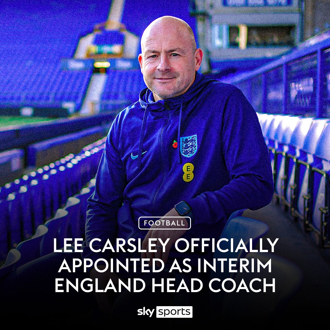 BREAKING: Lee Carsley has been appointed England's interim head coach 🏴󠁧󠁢󠁥󠁮󠁧󠁿