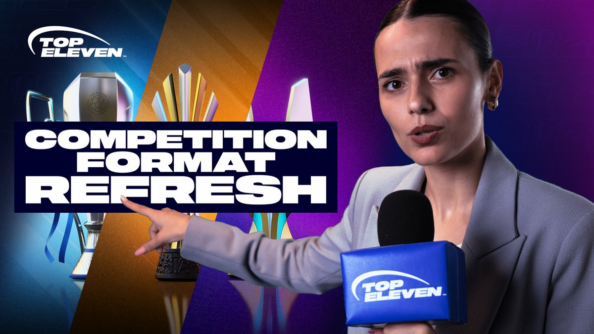 A refreshed competition format and #TopEleven2025 officially kick off on August 11th! Check out this tutorial and learn more about these new changes! Play now and prepare your squad - Continental Competitions trophies are waiting to be lifted 🏆👉