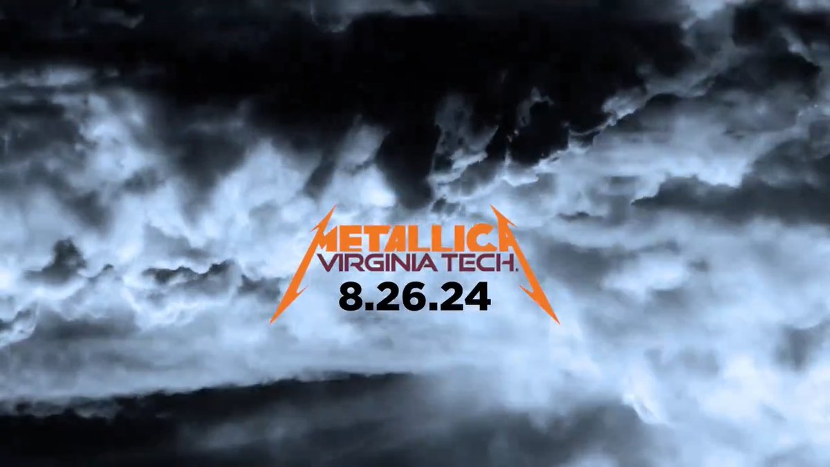 𝟴.𝟮𝟲.𝟮𝟰 Exit Light, Enter Night ⚡️ merch collab 🤝 Virginia Tech x @metallica