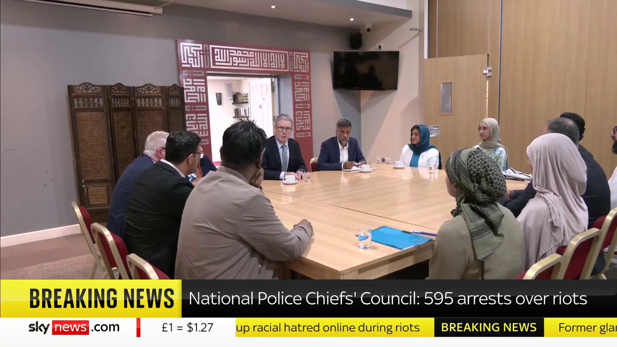 BREAKING: 595 people have been arrested and nearly 160 have been charged in connection with the UK riots, the National Police Chiefs' Council (NPCC) has confirmed. Our correspondent Mollie Malone has the latest. 📺 Sky 501, Virgin 602, Freeview 233