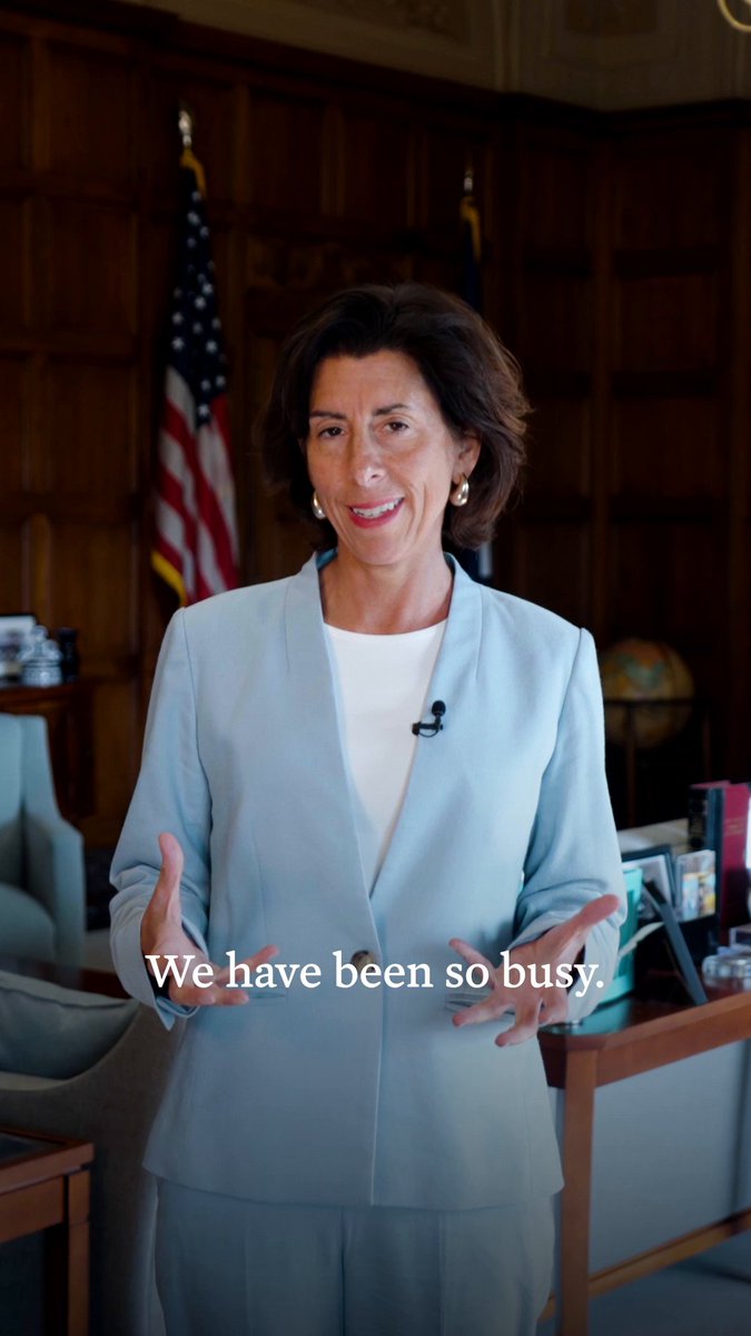 Two years of President Biden and Vice President Harris’ CHIPS and Science Act - recapped in under 60 seconds by Secretary Gina Raimondo.