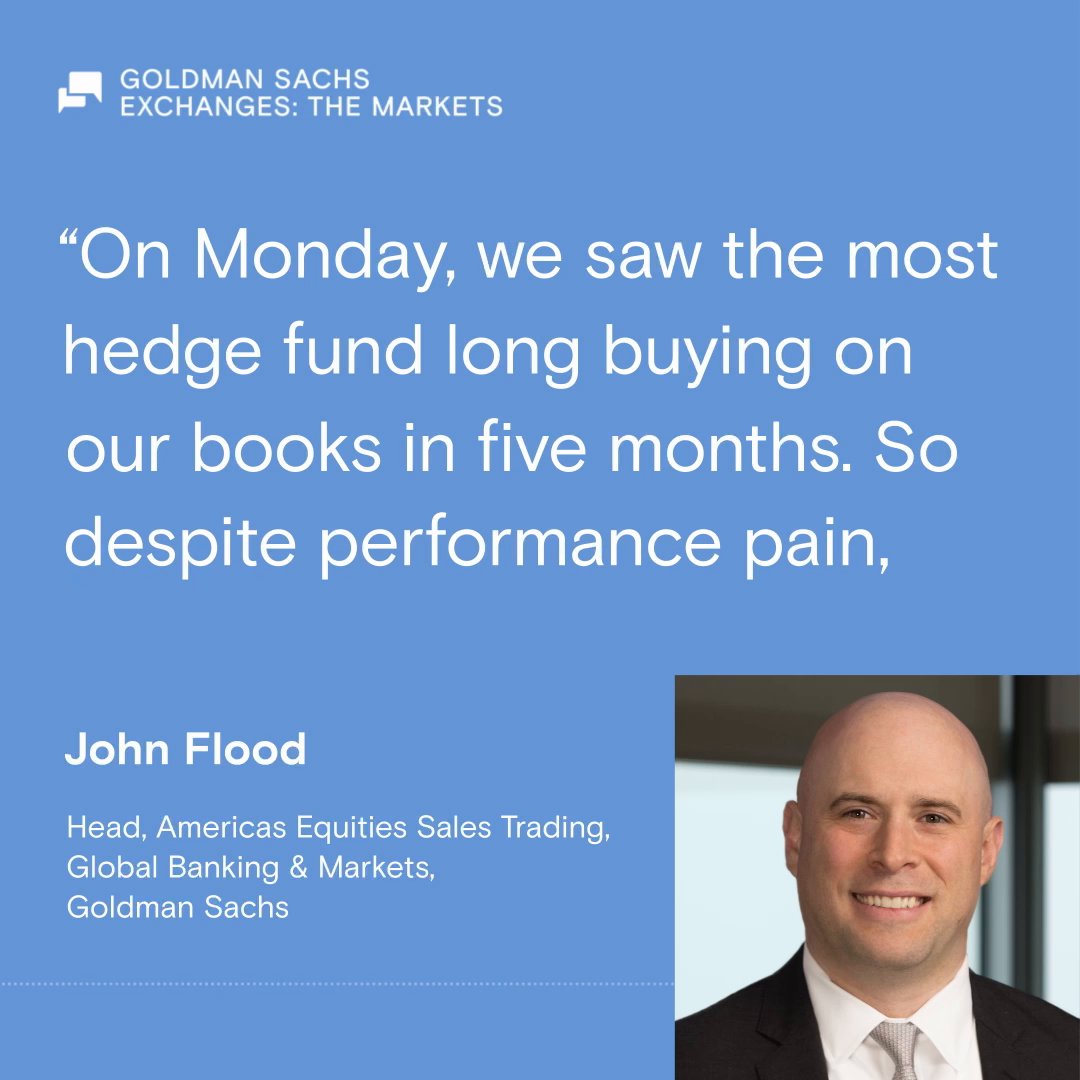 In the latest episode of The Markets, John Flood, head of Americas Equities Sales Trading in Global Banking & Markets, says the biggest investors are viewing the recent market shakeout as a buying opportunity:
