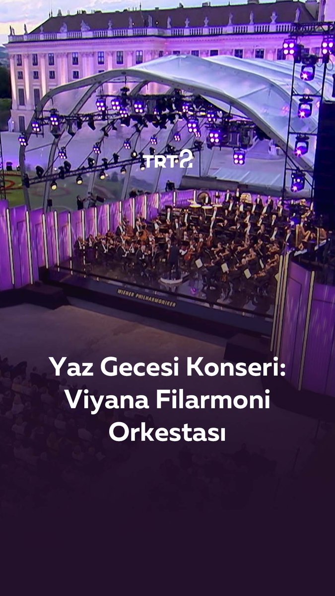 Schönbrunn Sarayı’nda gerçekleşen konserde, Letonyalı şef Andris Nelsons yönetimindeki Viyana Filarmoni Orkestrası; Richard Wagner, Giuseppe Verdi ve Bedřich Smetana'nın eserlerini icra ediyor. 🎵 "Viyana Filarmoni Orkestrası Yaz Gecesi Konseri", bu akşam 23.30'da TRT 2'de. 🖥️