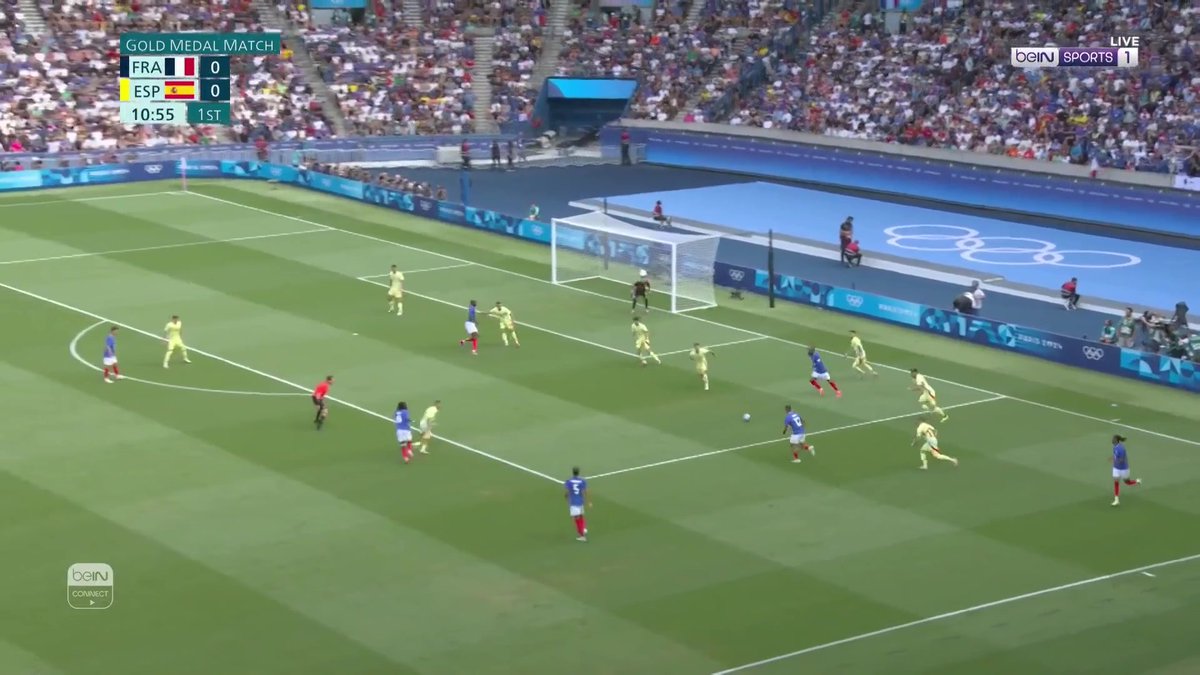 إنزو ميلوت يفتتح التسجيل لمنتخب الديوك 🇫🇷⚽️ #الألعاب_الأولمبية | #باريس2024 #Paris2024 | #OlympicGames