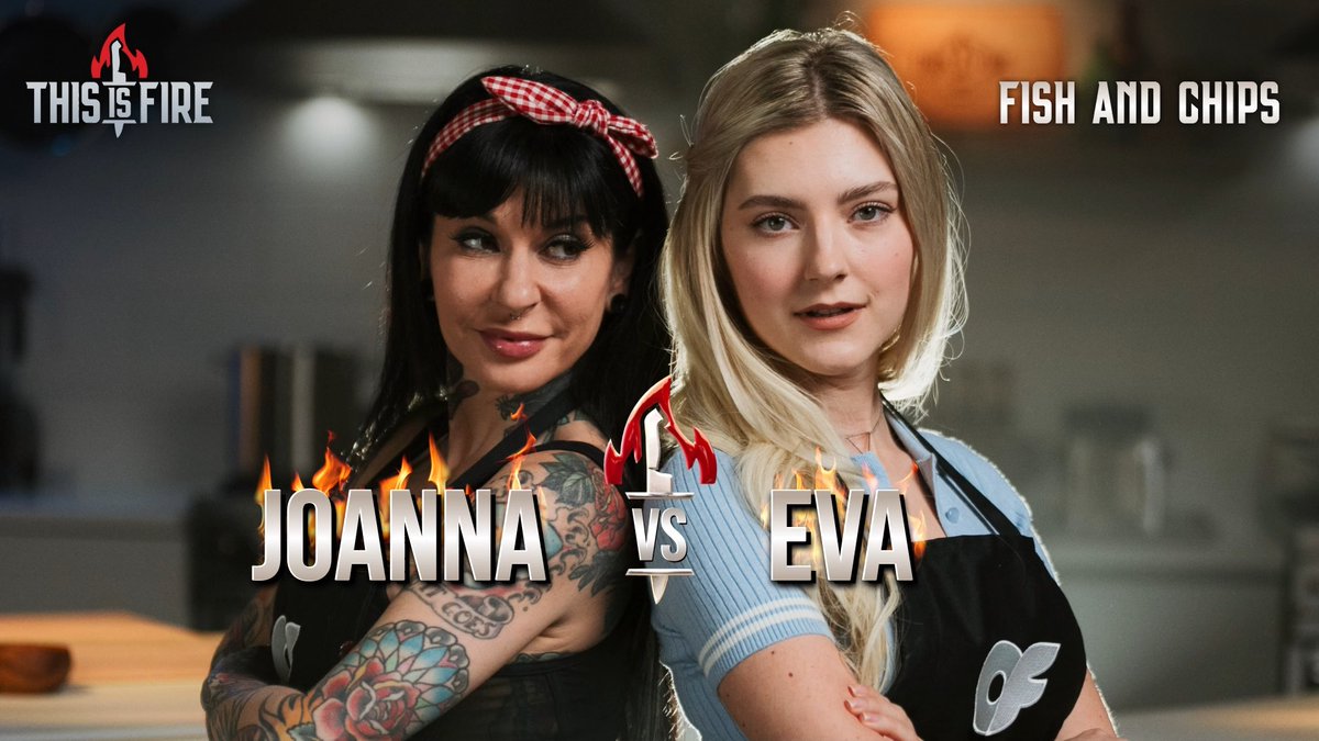 Batter up! 🐟🍟 Tune in NOW for Eva Elfie and Joanna Angel's scorching showdown on #ThisIsFire! 📺 Watch for free: