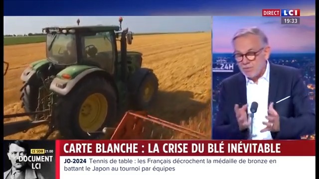 📢 : «La crise du blé inévitable», la carte blanche de jean-dominique merchet #24hPujadas #LCI #La26 ⤵️