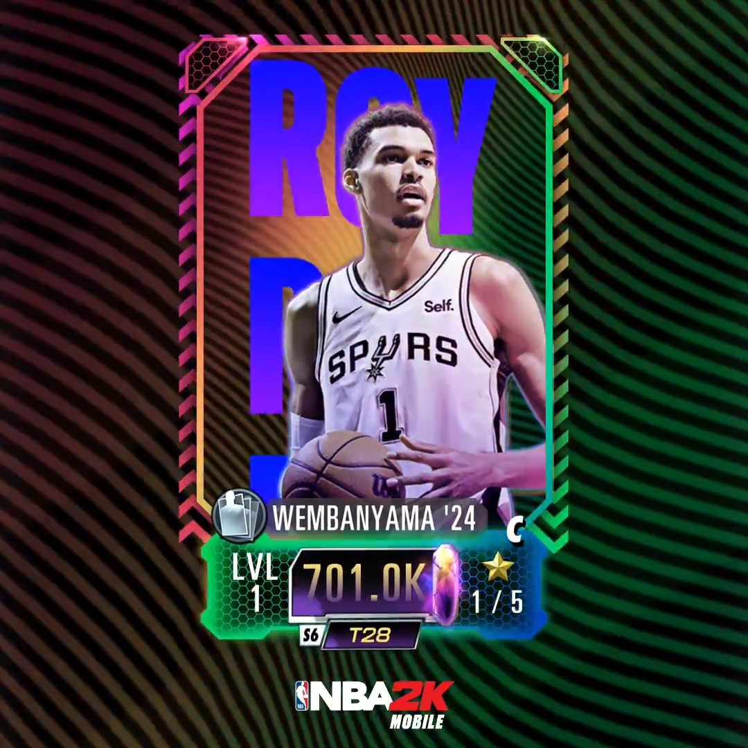 Rookies of the Year got next 🔥 Wemby headlines next week’s event. Card will include an upgrade in Post Scoring.