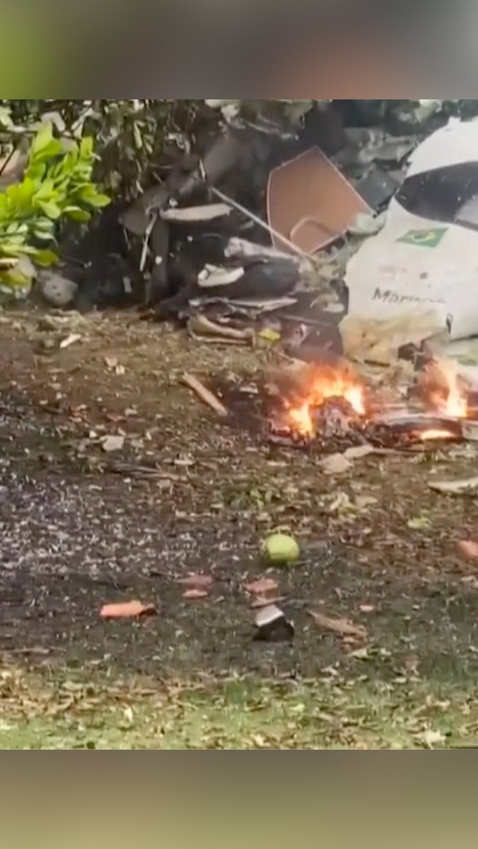 RAW VIDEO: A plane carrying 62 people crashed in a residential area in Vinhedo, Brazil, igniting in flames as it landed near homes. According to the Flight Radar website, the plane was traveling at 17,000 feet before plunging 4,000 feet in two minutes.