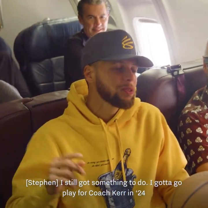 “I gotta go play for Coach Kerr in 2024… I gotta get something y’all got, I ain’t got… I ain’t good yet. I got to go get an Olympic medal.” Steph Curry made a goal to win gold 1 day after winning the 2022 NBA Finals 🗣️ (via Golden State Warriors)