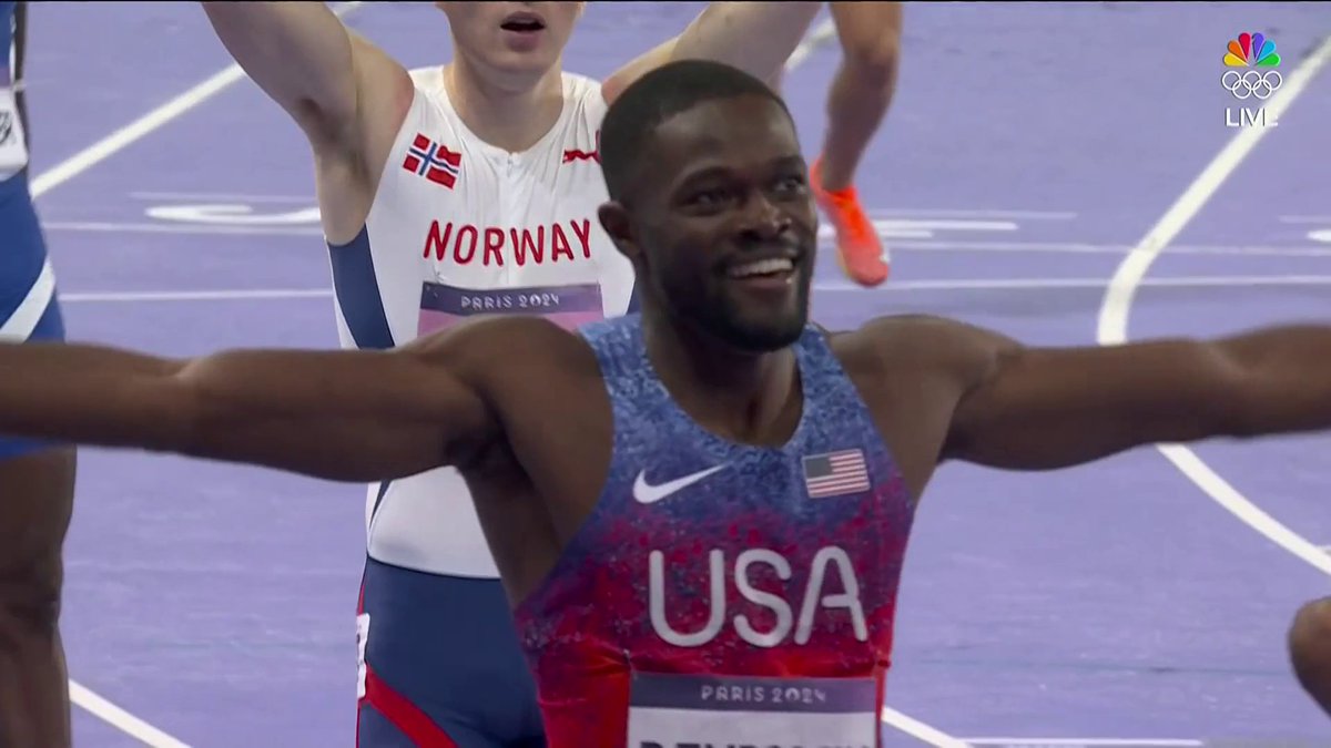 RAI BENJAMIN IS FINALLY AN OLYMPIC CHAMPION. #ParisOlympics 📺 NBC & Peacock