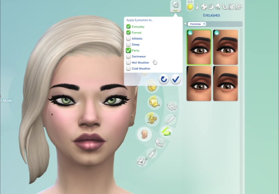 The latest Base Game update means you can now apply your Sim's accessories and makeup to all outfit categories! If being fabulous is a full-time job, then Simmers, we just got a four-day workweek 🙌