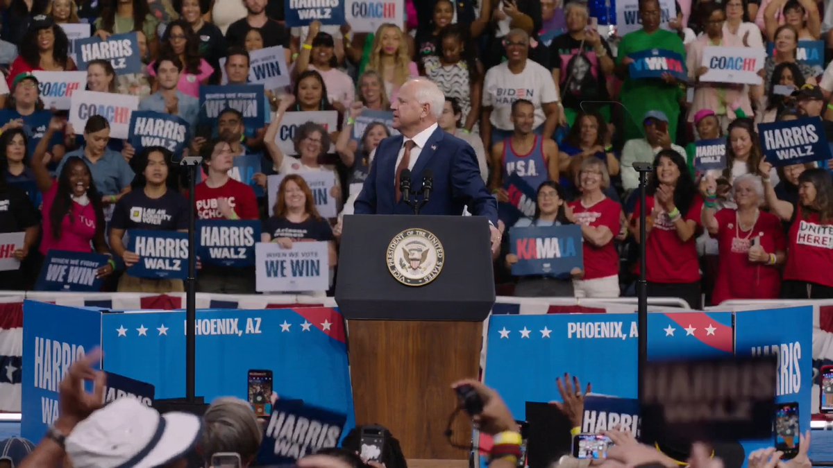 Gov. Walz: You know, it's not as if anybody cares about crowd sizes or anything...