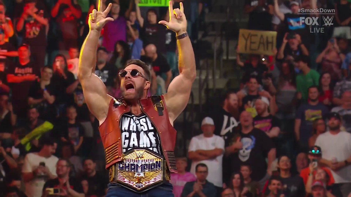New entrance music for the new U.S Champion LA Knight. #SmackDown