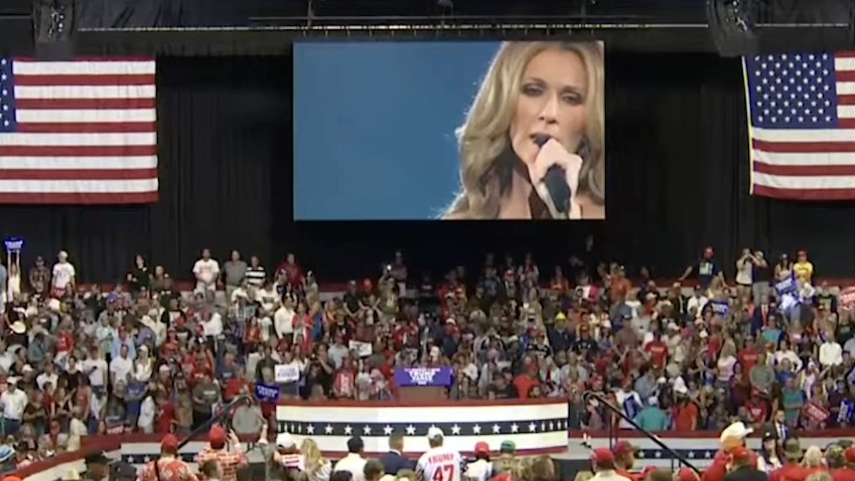 Trump campaign plays the theme from the Titanic at his rally