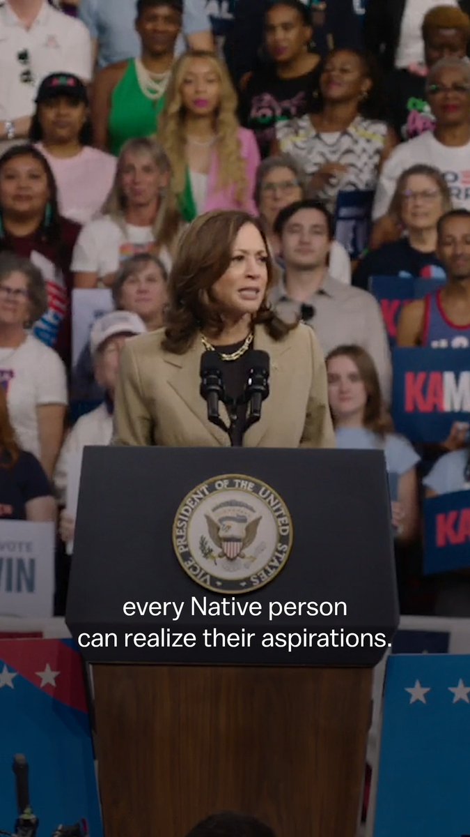 As President, I will always honor tribal sovereignty, respect tribal self determination, and fight for a future where every Native person can realize their aspirations.