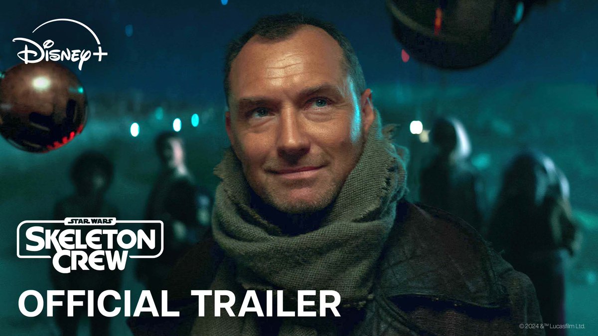 The first trailer for ‘STAR WARS: SKELETON CREW’ has been released. Premiering December 3 on Disney+