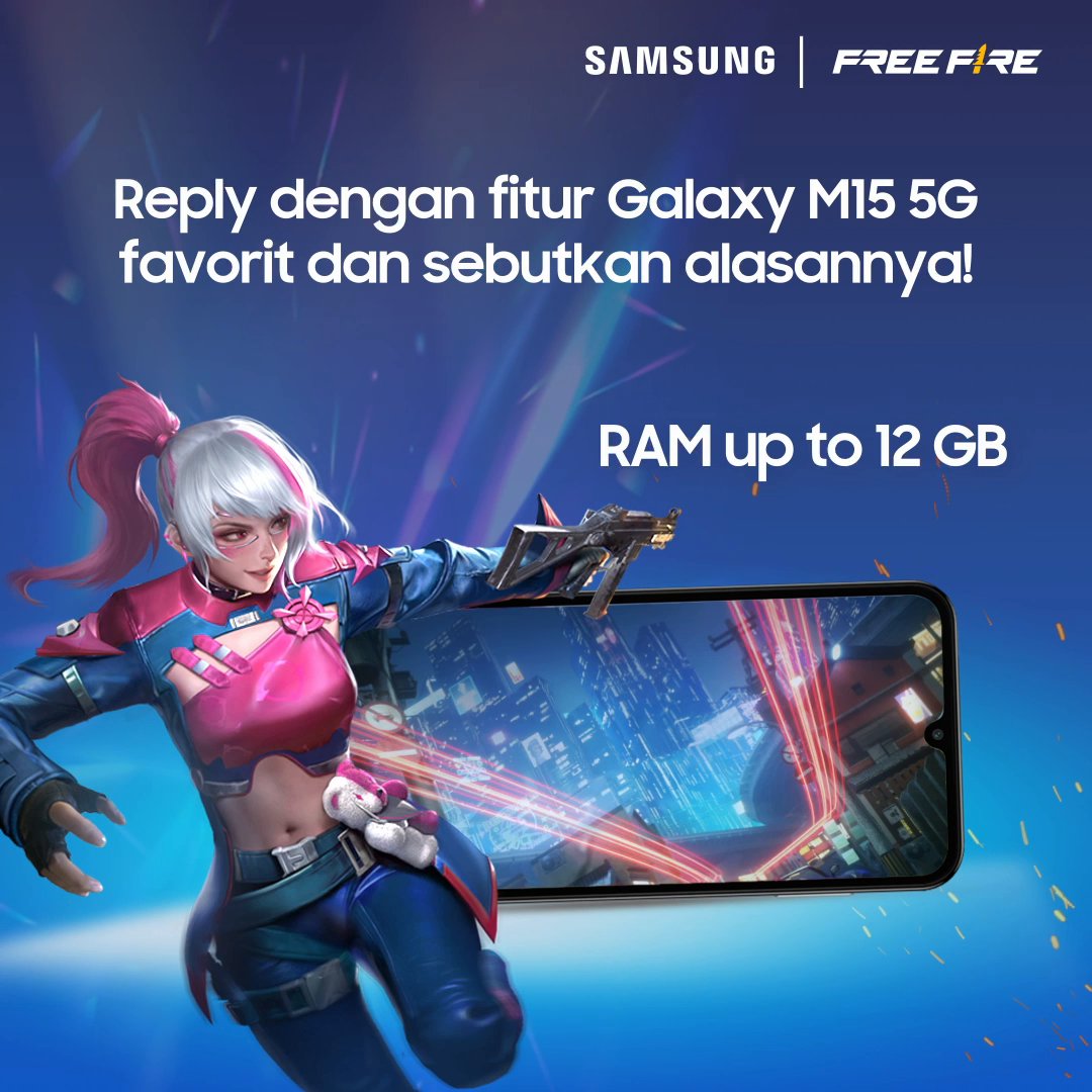 🔥🔥🔥Langsung REPLY SEBANYAK-BANYAKNYA dengan fitur Galaxy M15 5G kesukaanmu dan sebutin alasannya! Jangan lupa untuk kasih hashtag #GalaxyM15 5G dan #GakAdaMatinya juga yaa!