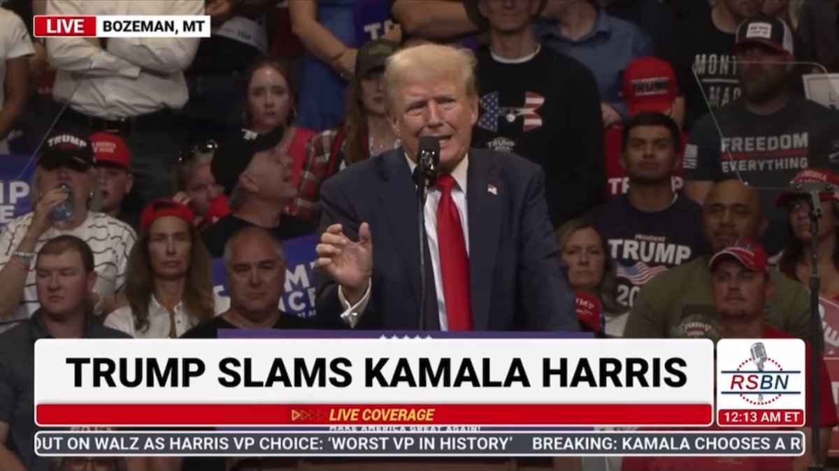 SAVAGE: Trump plays a compilation ROASTING Kamala Harris’ word salads for 3 Minutes Straight 🤣