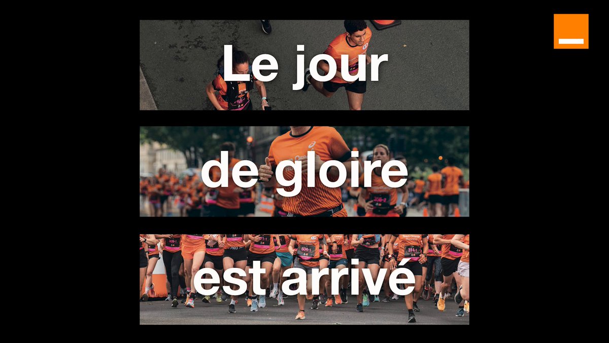 🚨 Jour J 🚨 Préparez vous à voir déferler un tsunami orange sur la capitale 🔥👟🔥 Ce soir, 40 048 coureurs amateurs vont entrer dans l'Histoire en participant à la première épreuve des Jeux Olympiques ouverte à tous avec le #MarathonPourTous #Paris2024