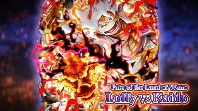 🔥 Clashing! Burning! Super Battles! VS Super Sugo-Fest! Battle of Onigashima Celebration 🔥 Featuring Luffy VS Kaido. Repost & Like this post 10,000 times (JP&GLB) to receive 50 Rainbow Gems ✨ Ends: August 12th 18:59 PST #ONEPIECE #OPTC