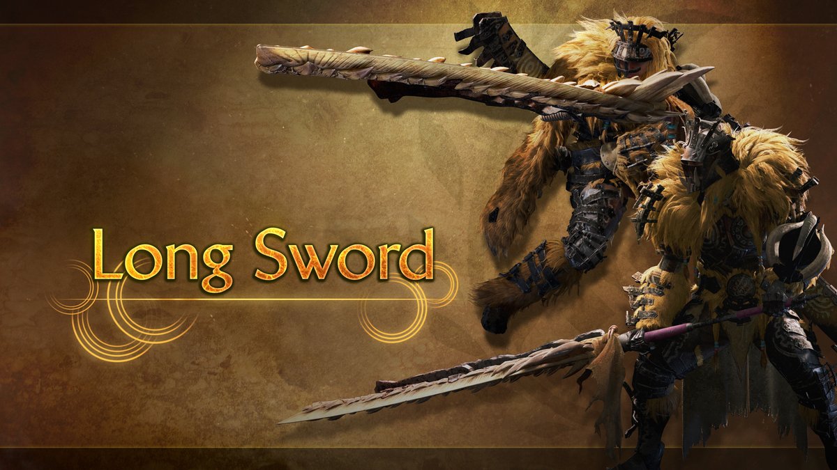 ⚔️ Long Sword ⚔️ For those who have studied the blade. Embrace the flow of the hunt and counter attacks in the blink of an eye. Charge your Spirit Gauge to empower your attacks. With Focus Mode, slice with absolute precision and seal the monster's fate. #MHWilds