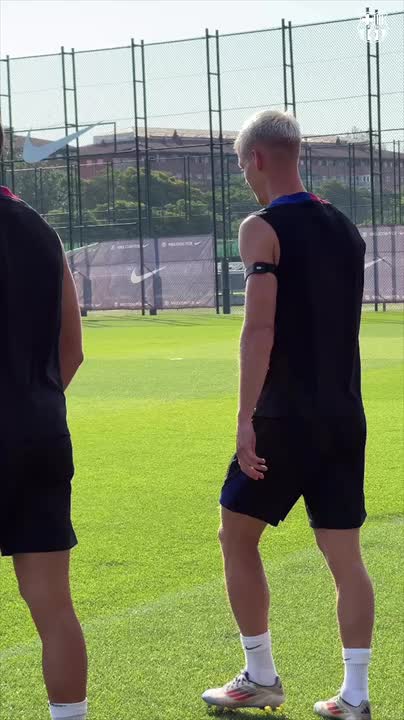 Dani Olmo's first training session! 🔥⚽️