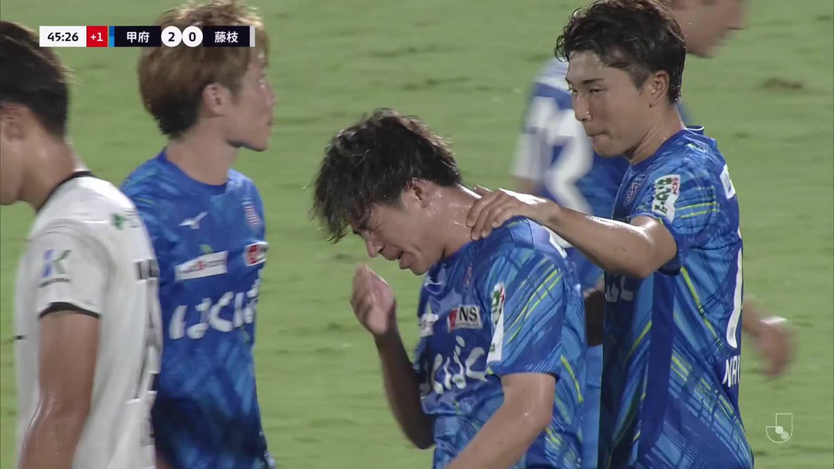 🎦 ゴール動画 🏆 明治安田Ｊ２リーグ 第26節 🆚 甲府vs藤枝 🔢 2-0 ⌚️ 45+1分 ⚽️ 荒木 翔（甲府) #Ｊリーグ