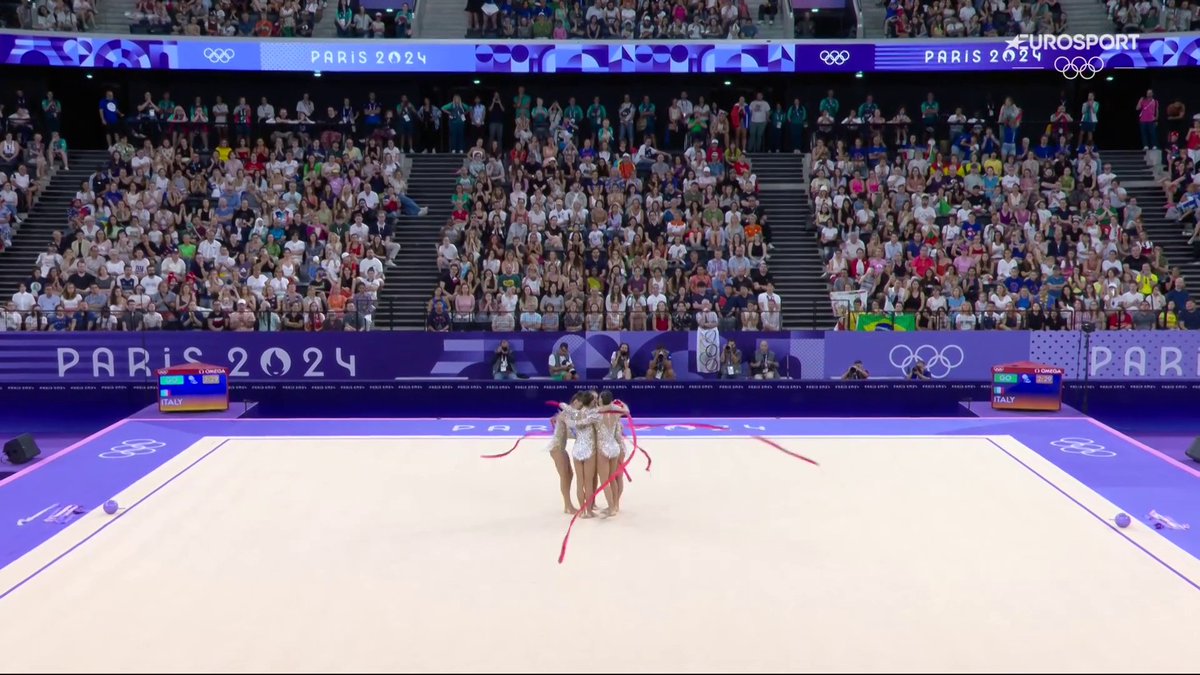 SIAMO SENZA PAROLE ๐๐ฆ๐ฎ๐น #Paris2024 #Olympics #HomeOfTheOlympics #Olimpiadi #Parigi2024 ##GinnasticaRitmica