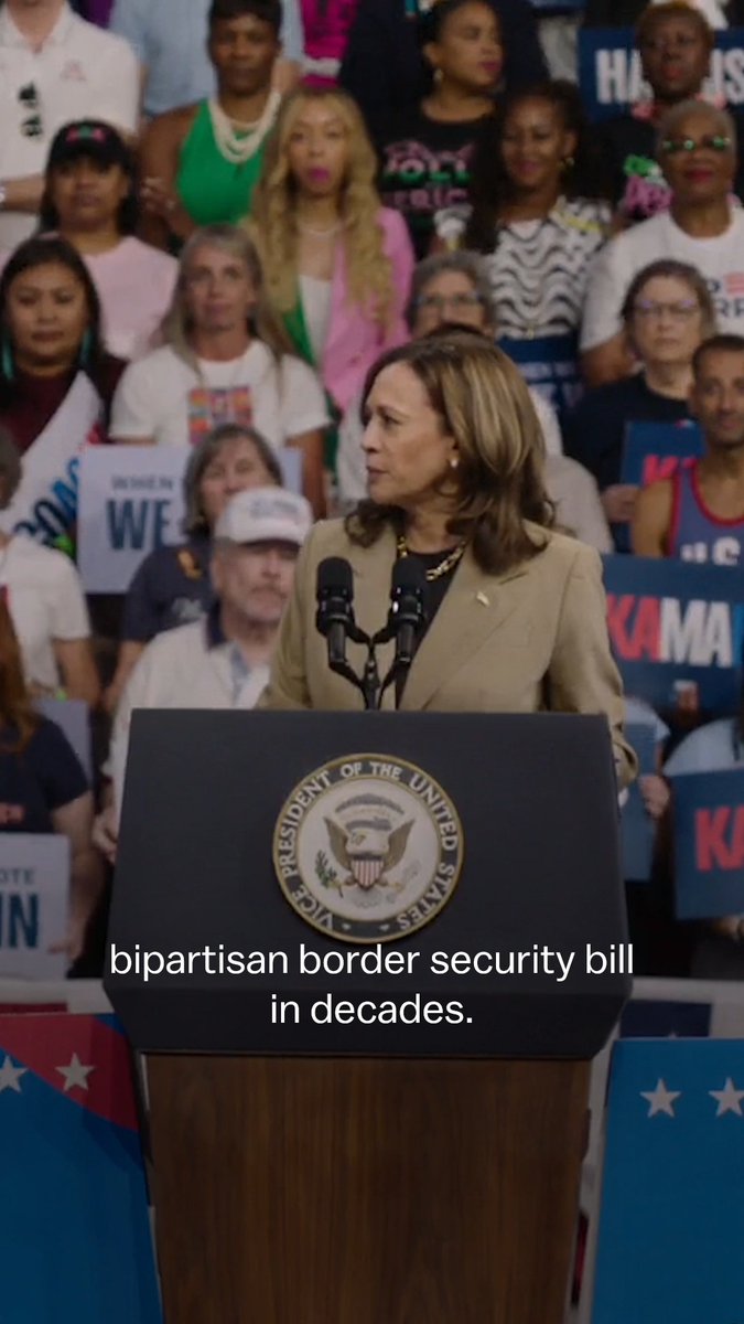 Donald Trump tanked the toughest bipartisan border security bill in decades because he thought it would help him win an election. When I am President, I will sign the bill.