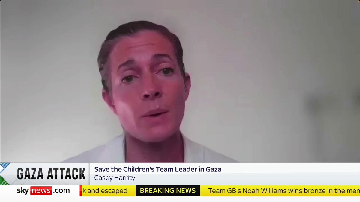 'We must stop the attacks against children,' says Casey Harrity from Save the Children. The number of people killed in an Israeli strike on a school-turned-shelter in Gaza City has risen to 80, Palestinian health officials have said. 📺 Sky 501