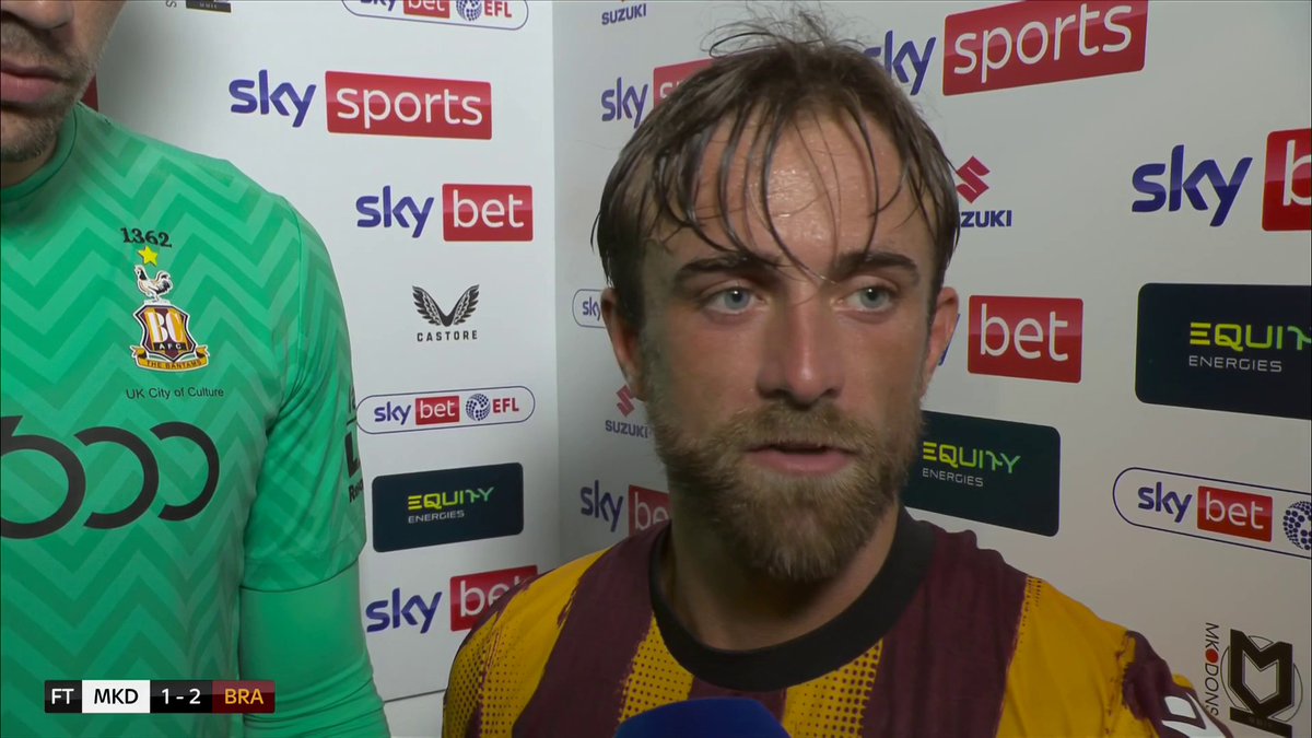 "Coming out a place like this with three points, it doesn't get much better" 😁 Alex Pattison and Sam Walker are buzzing after opening day victory over MK Dons 🗣️