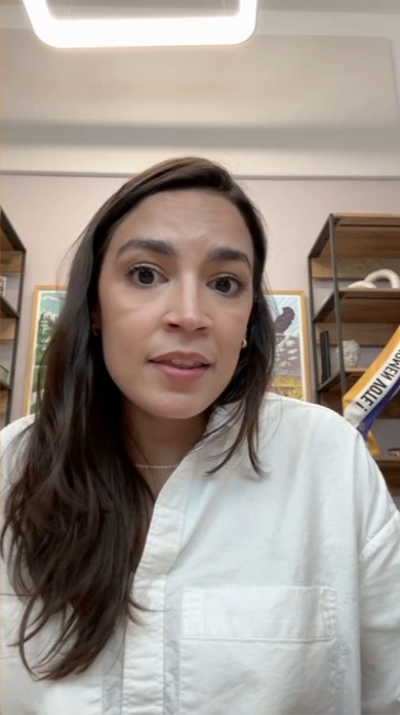 Rep. Alexandria Ocasio-Cortez: No one can tell me that Donald Trump is somehow the same as the Democratic ticket in any way, shape, or form. Tell that to a woman who is bleeding out in an ER in a state that doesn't guarantee abortion rights. This isn't a game