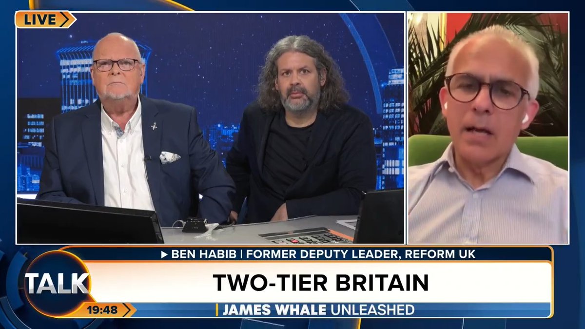 Reform UK's former deputy leader Ben Habib slams Keir Starmer. "The rioters are the white working class from deprived areas who would typically vote Labour. But the Labour party has turned its back on the people it should be protecting." James Whale MBE. Ash Ben Habib