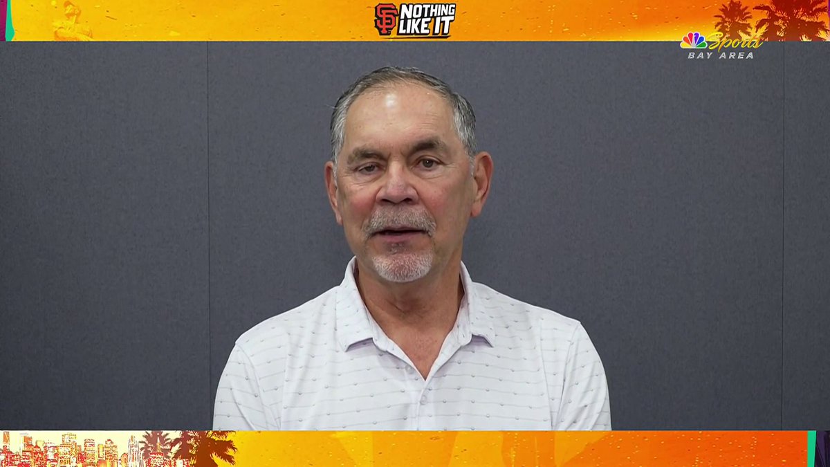 Bruce Bochy shares an emotional message during the Giants' 2014 World Series reunion ceremony 🥹🧡