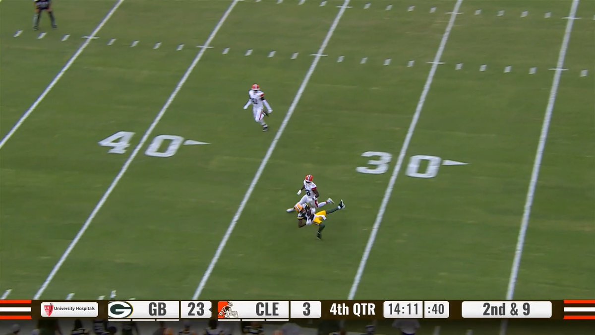 What a catch by $kud! #GBvsCLE