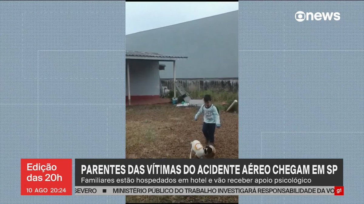 Que tristeza... Uma família venezuelana, junto com a cachorrinha, estava no avião que caiu em Vinhedo (SP), nesta sexta (9). Vídeo feito antes de irem ao aeroporto mostra menino brincando com a doguinha...