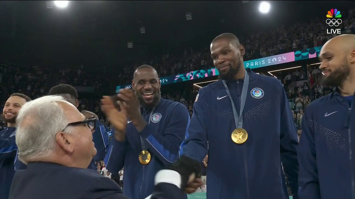 Team USA receives their GOLD medals! 🥇 #ParisOlympics
