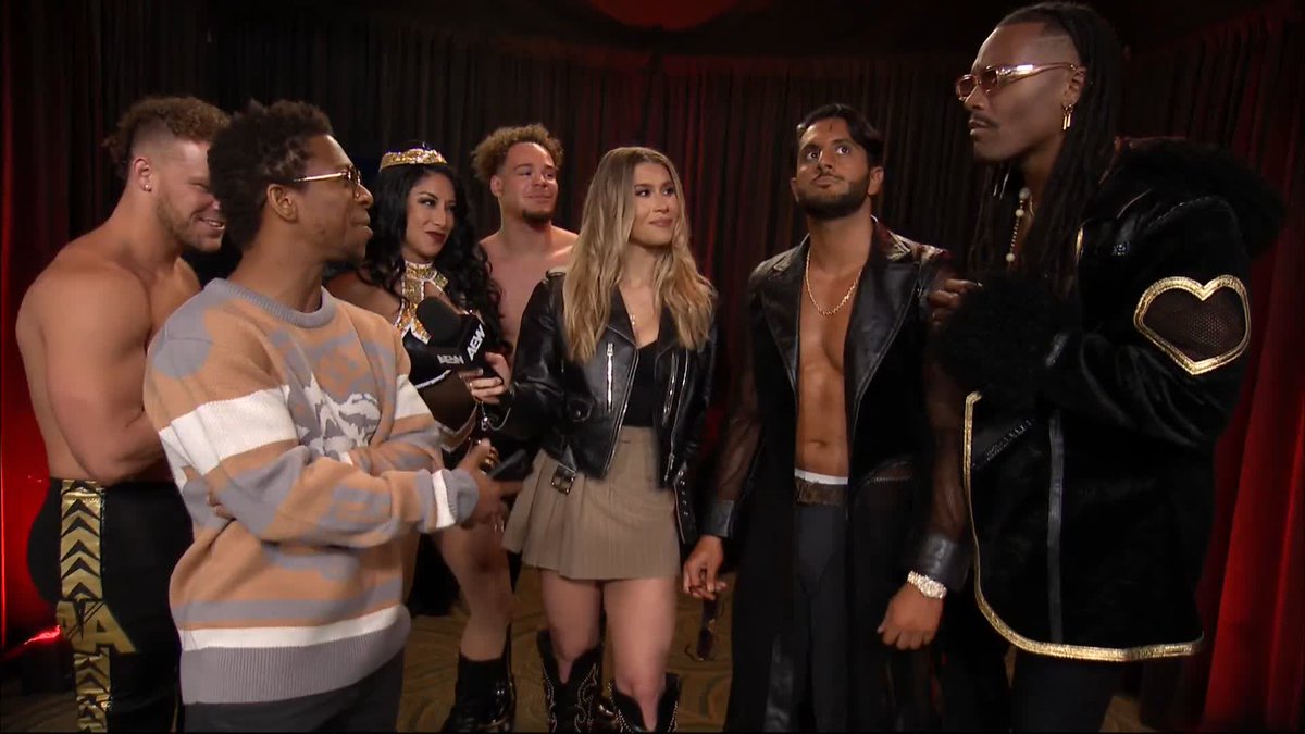 Top Flight is done with MXM Collection's antics, and ready to TAKE OFF on their RUNWAY! The CHALLENGE is ON! Watch #AEWCollision LIVE on TNT! Dante Martin | Darius Martin | Action Andretti | Leila Grey | Lio Rush 🖤 | Mansoor | Mason Madden | Lexy Nair
