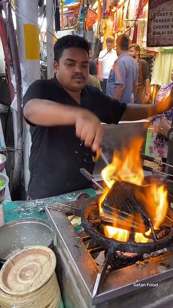 Hindistan’da seyyar tostçu…